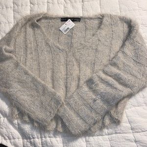 Faux Fur Sparkle Sweater